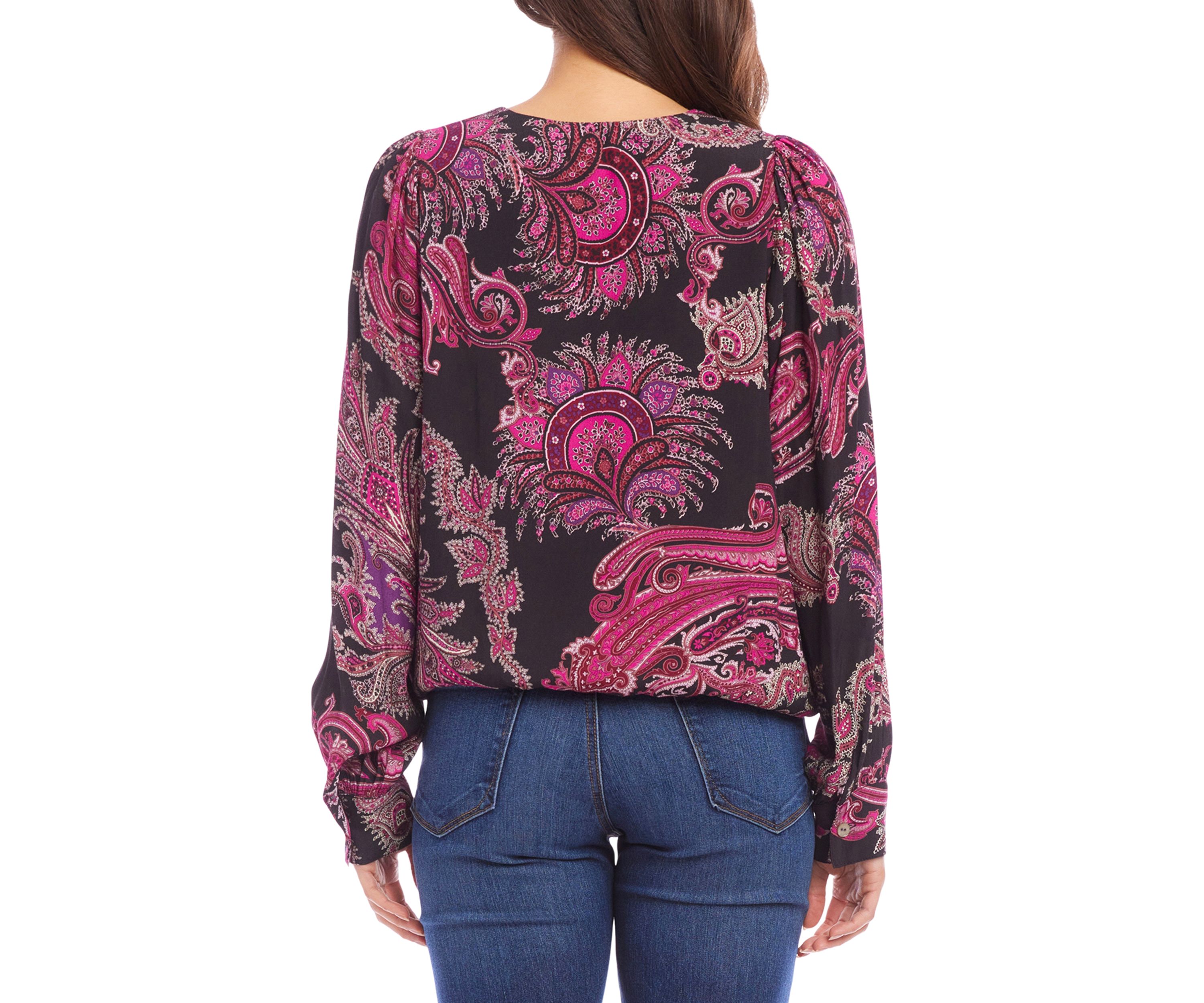 Petite Size V-Neck Blouse