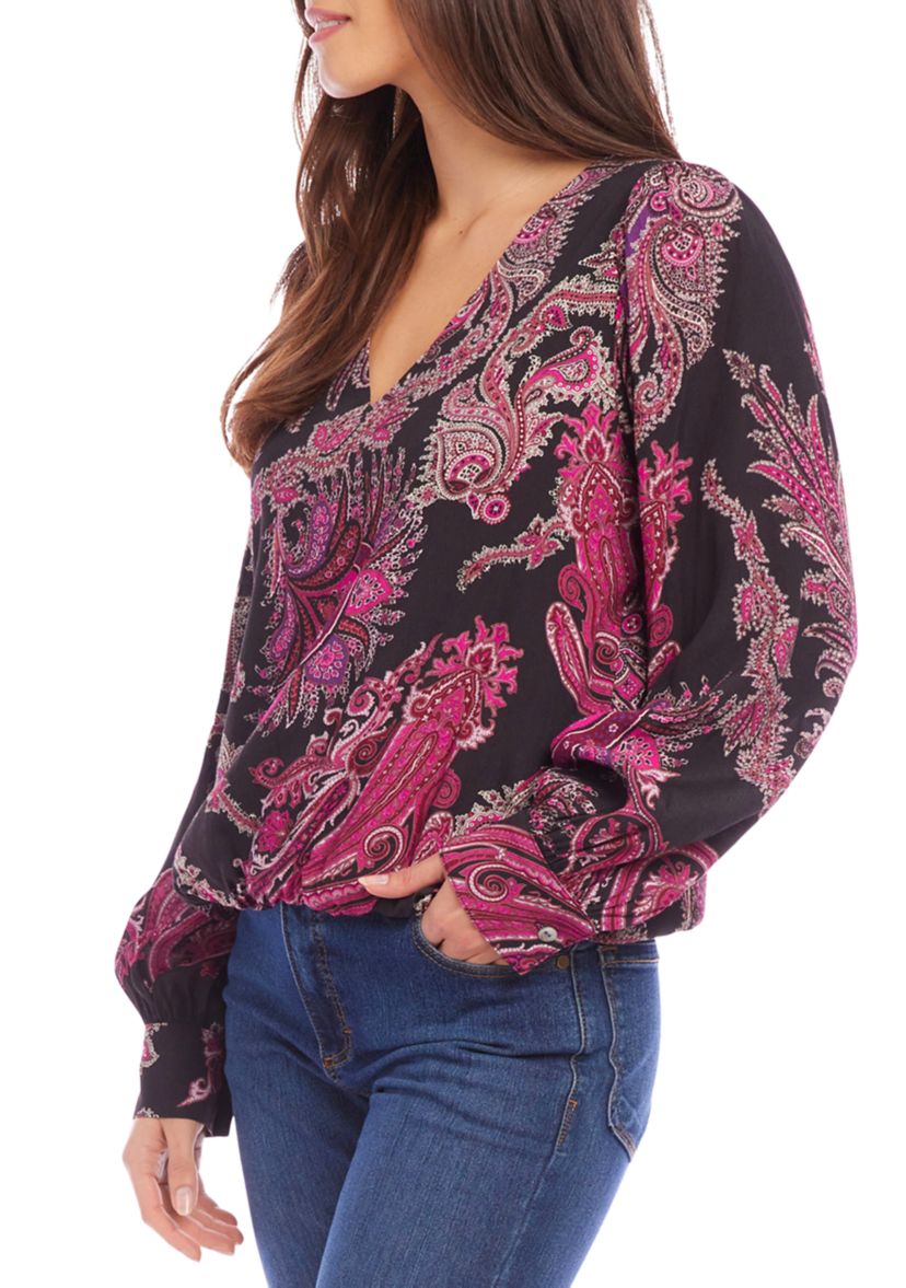 Petite Size V-Neck Blouse