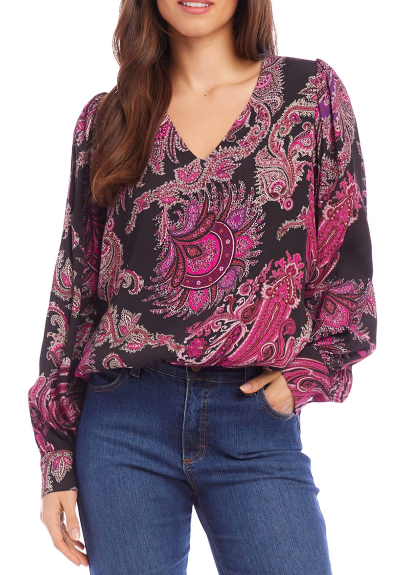 Petite Size V-Neck Blouse