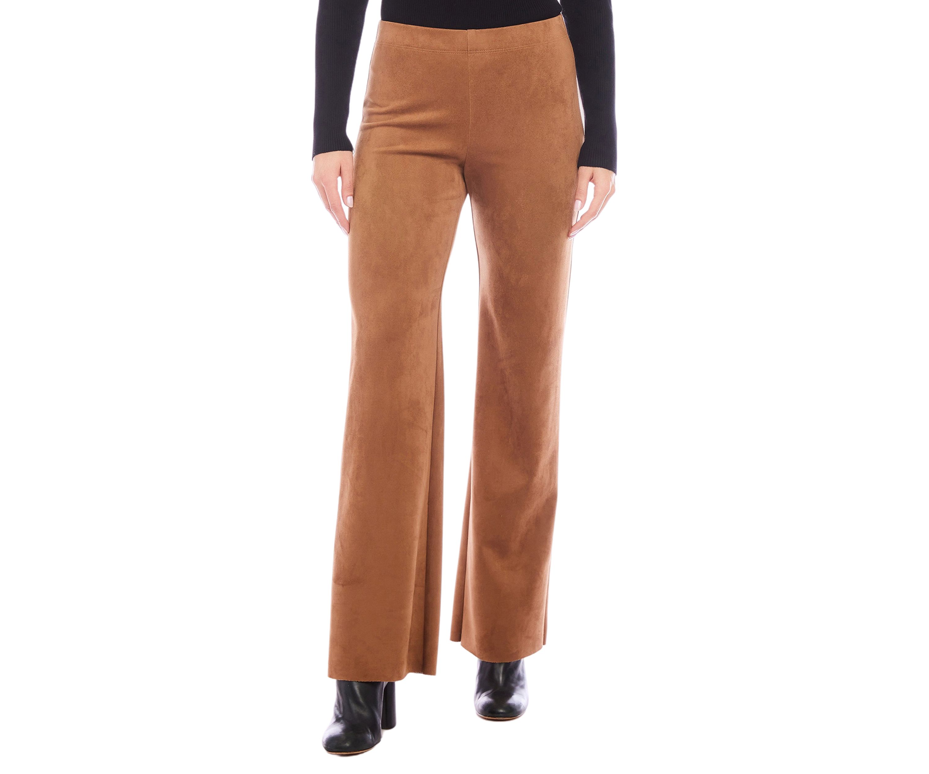 Petite Size Faux Suede Presley Pants