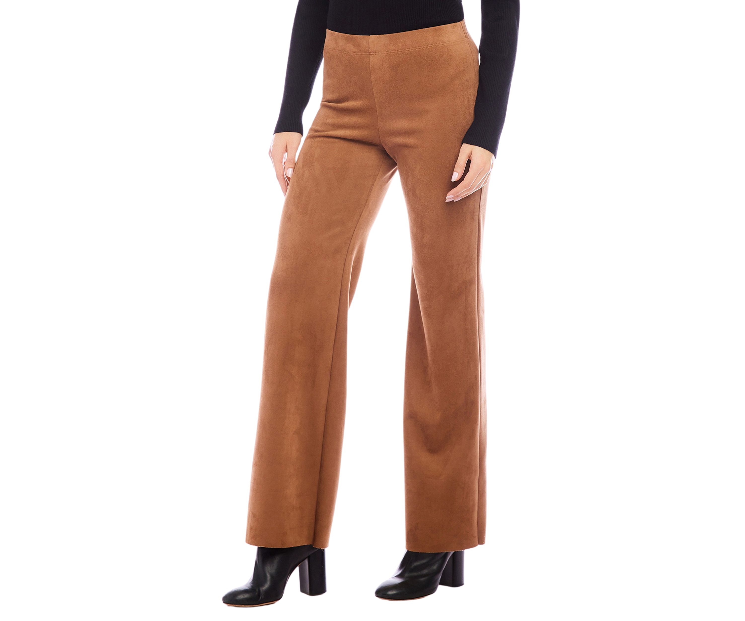 Petite Size Faux Suede Presley Pants
