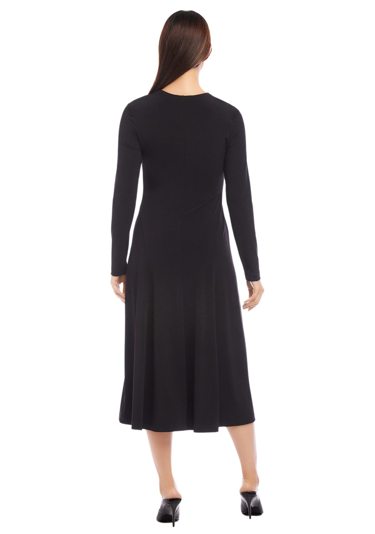 Womens Kate V Neck Midi Dress