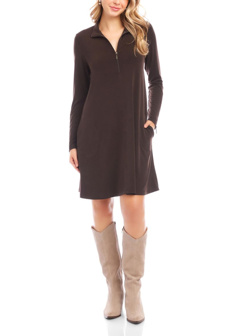 Petite Size Zip-Up Travel Dress