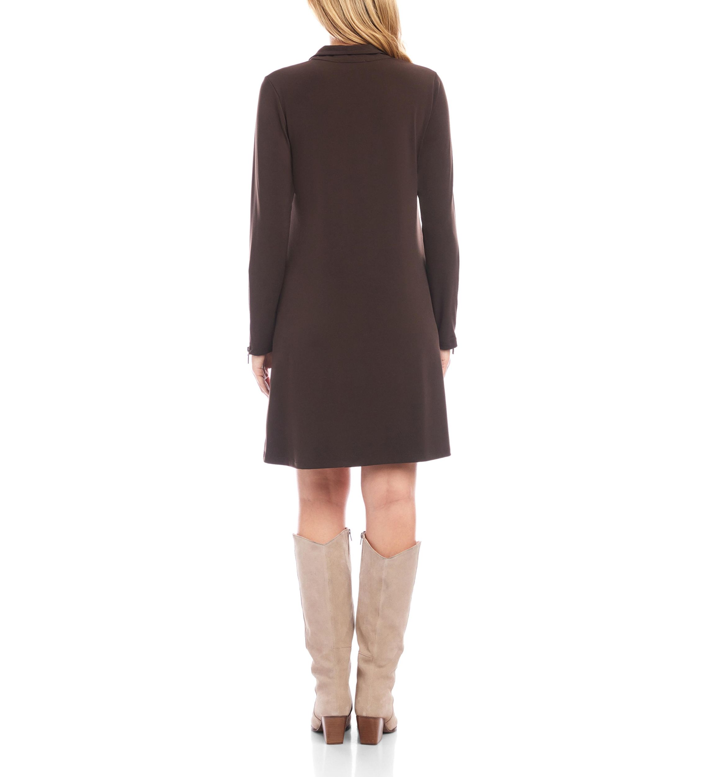 Petite Size Zip-Up Travel Dress