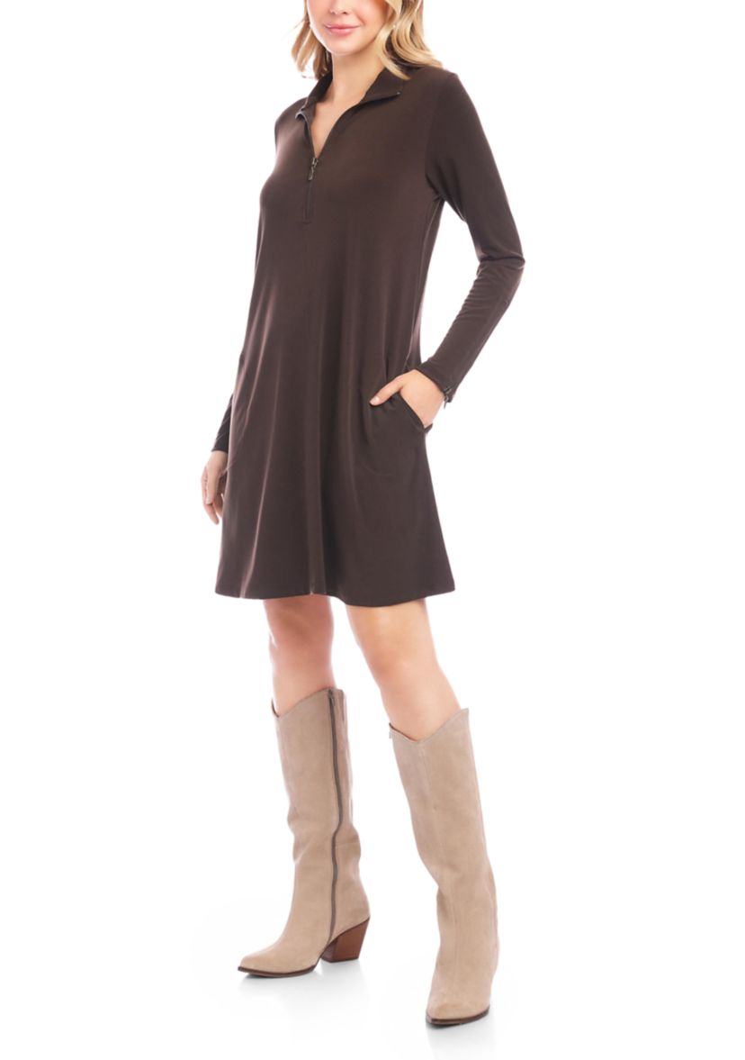 Petite Size Zip-Up Travel Dress