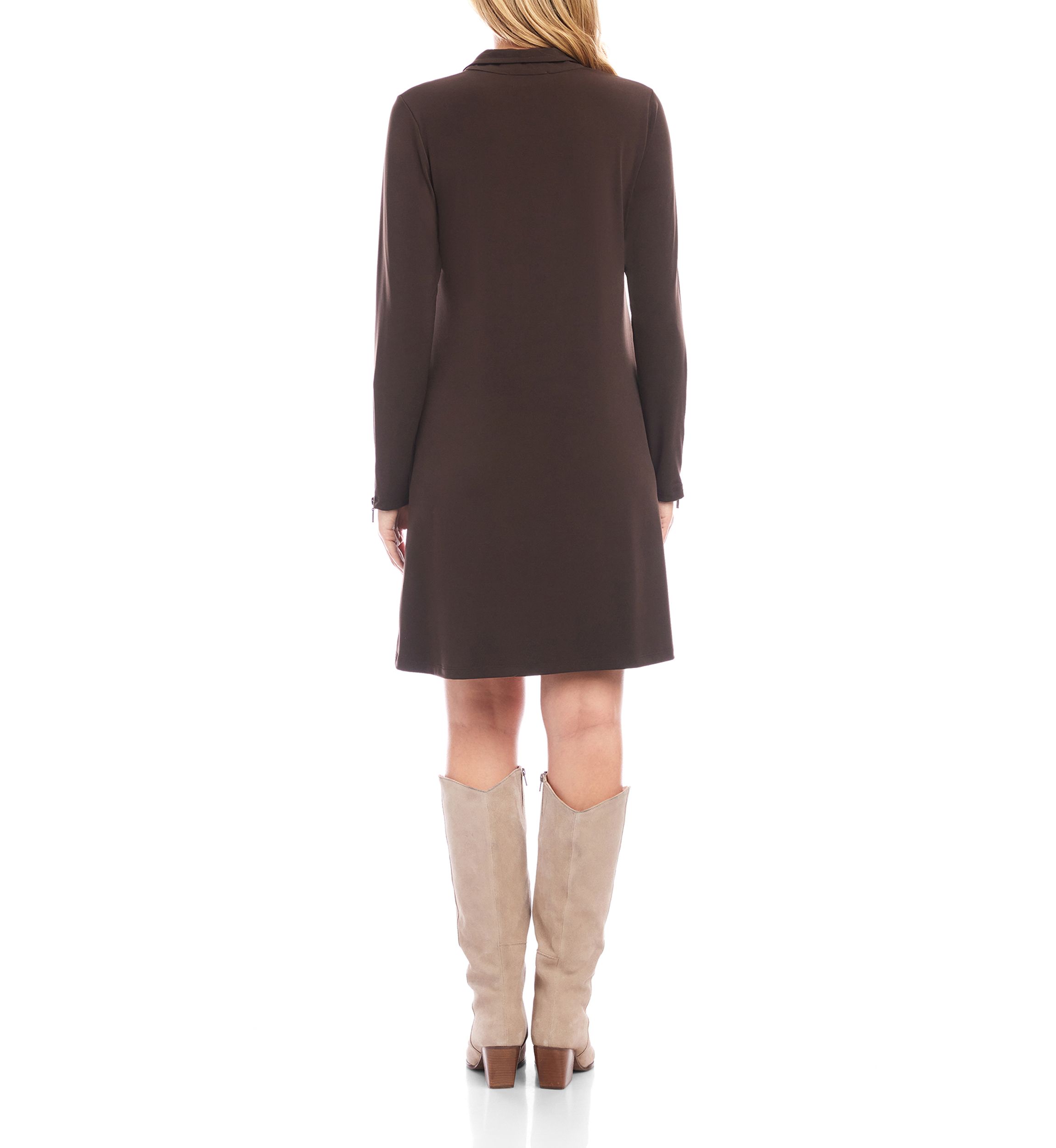 Womens Zip-Up Travel Dress
