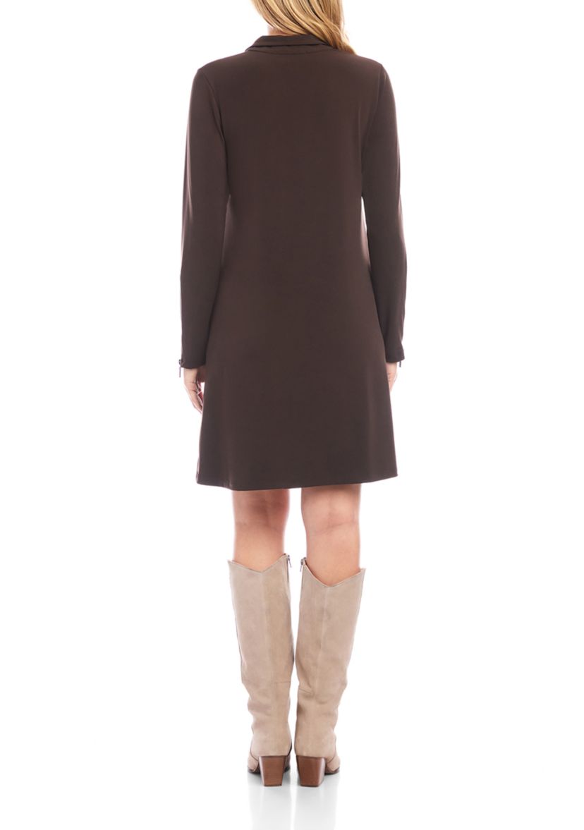 Womens Zip-Up Travel Dress