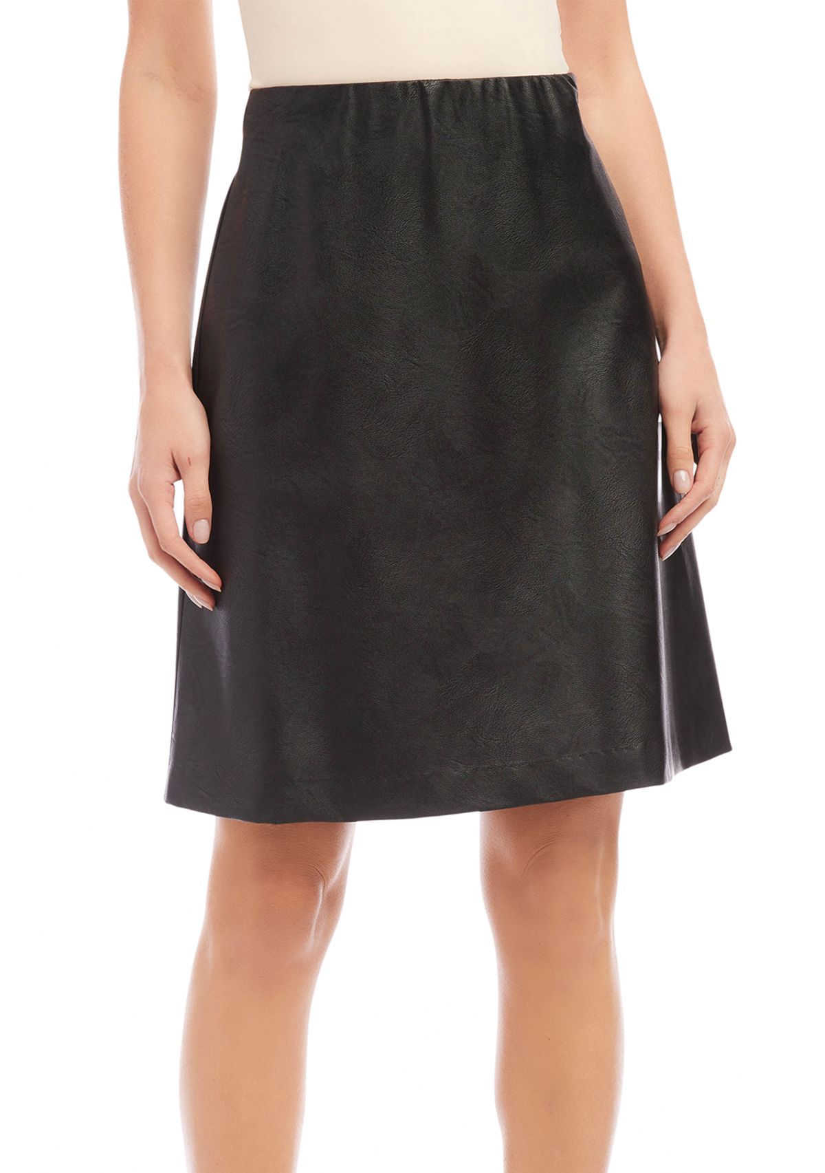 Womens Vegan Leather Skirt