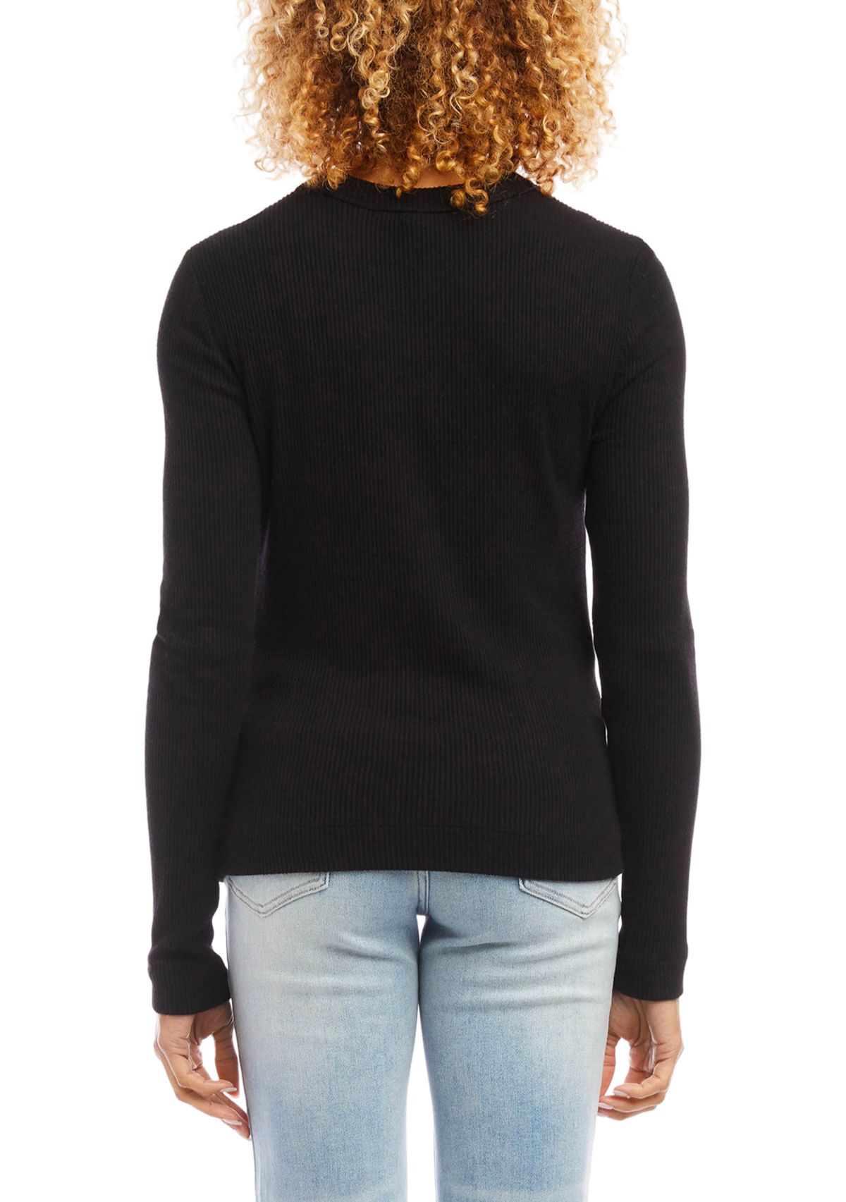 Womens Long Sleeve Crew Neck Top