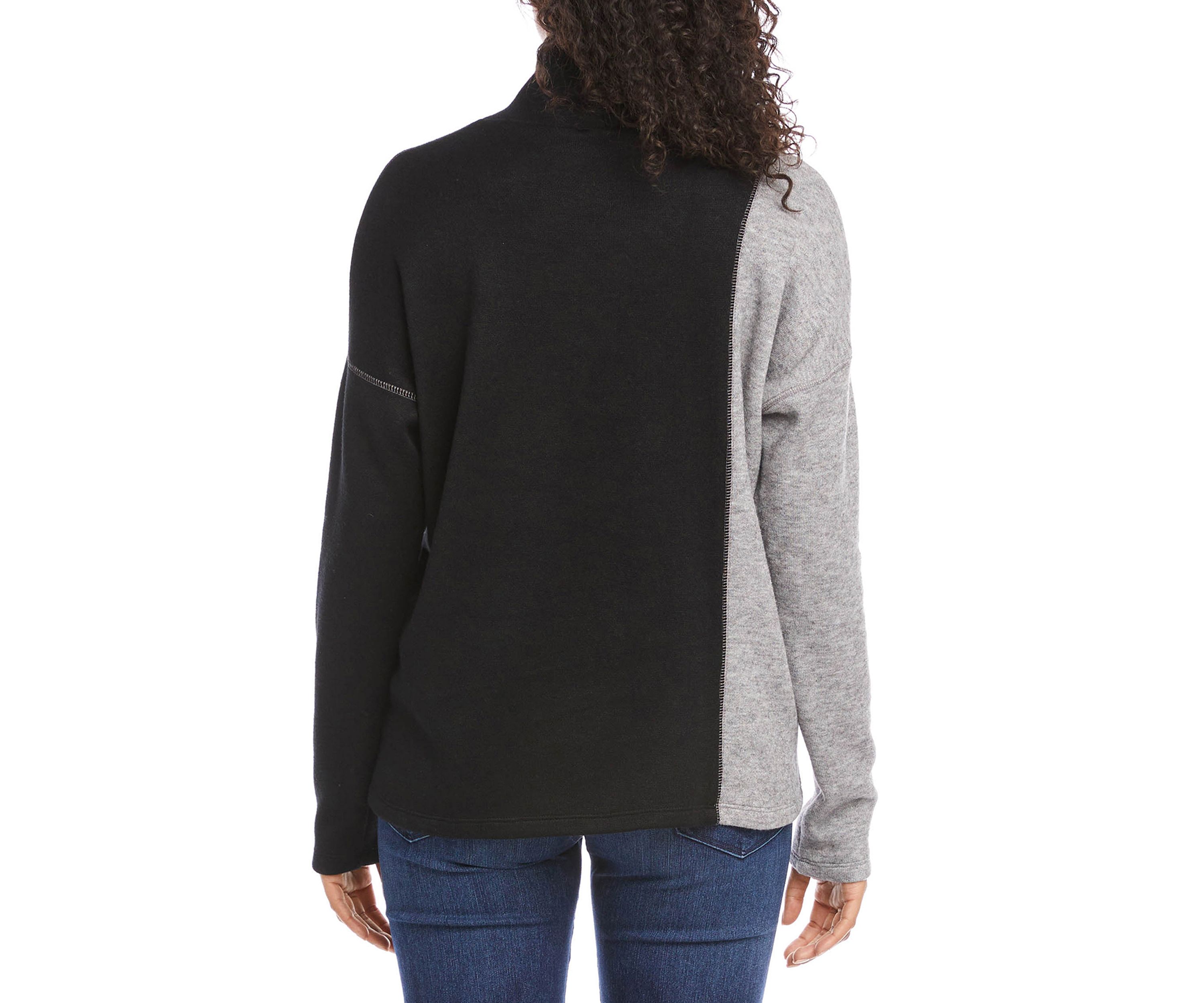 Womens Color Block Sweater