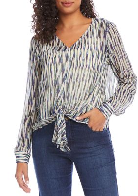 Women's Tie Front Top