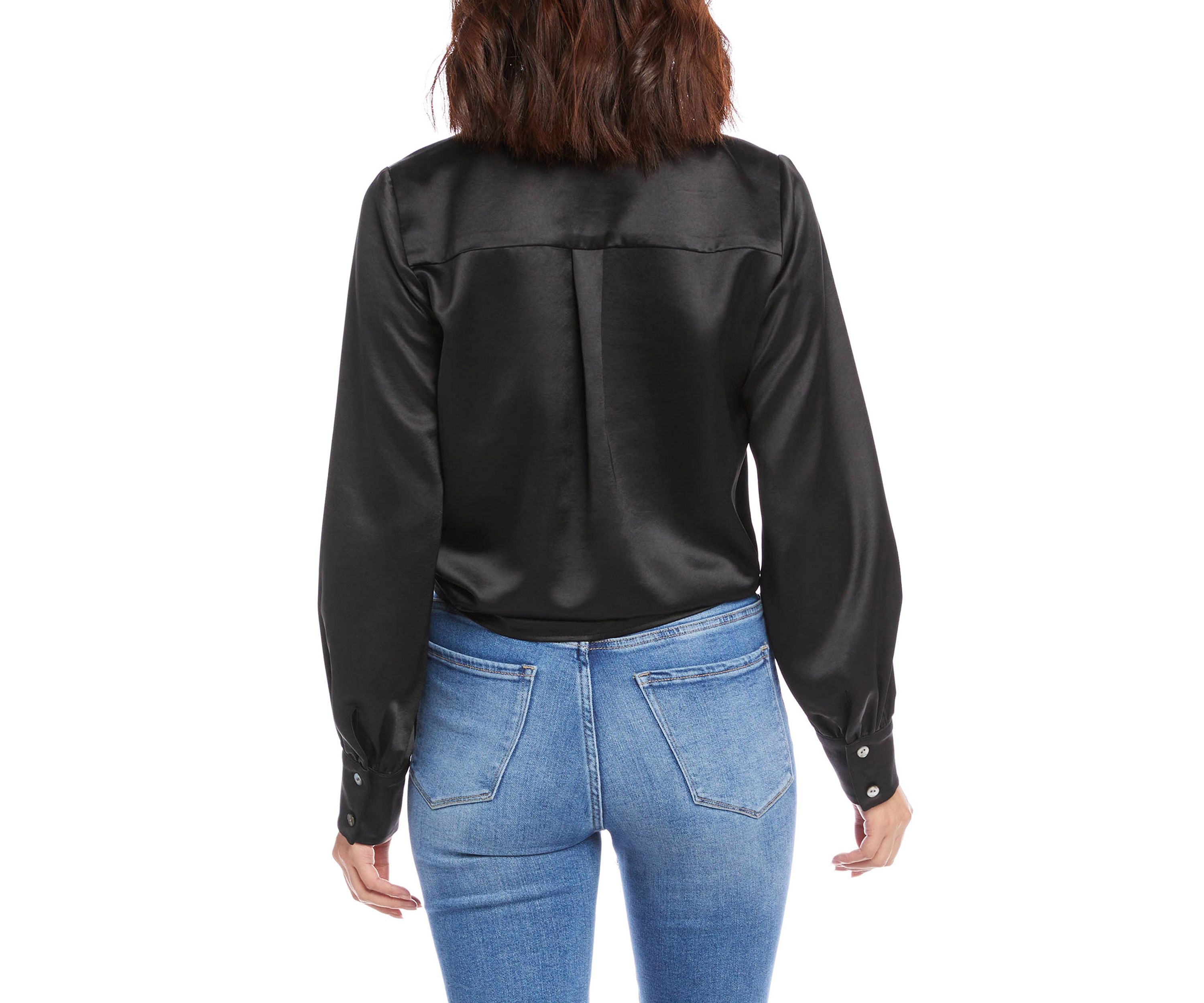 Womens Tie Front Top