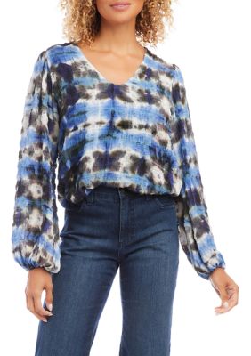 Women's Long Sleeve Blouson Top