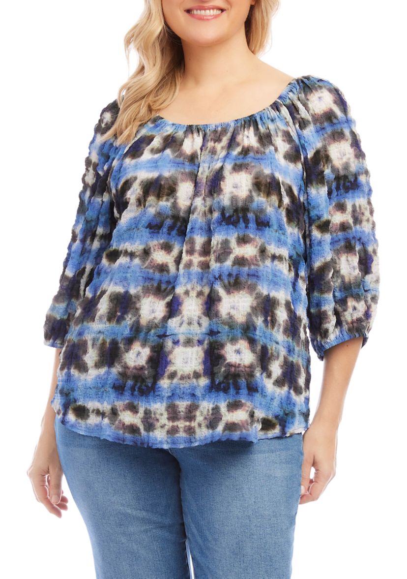 Plus Size Peasant Top