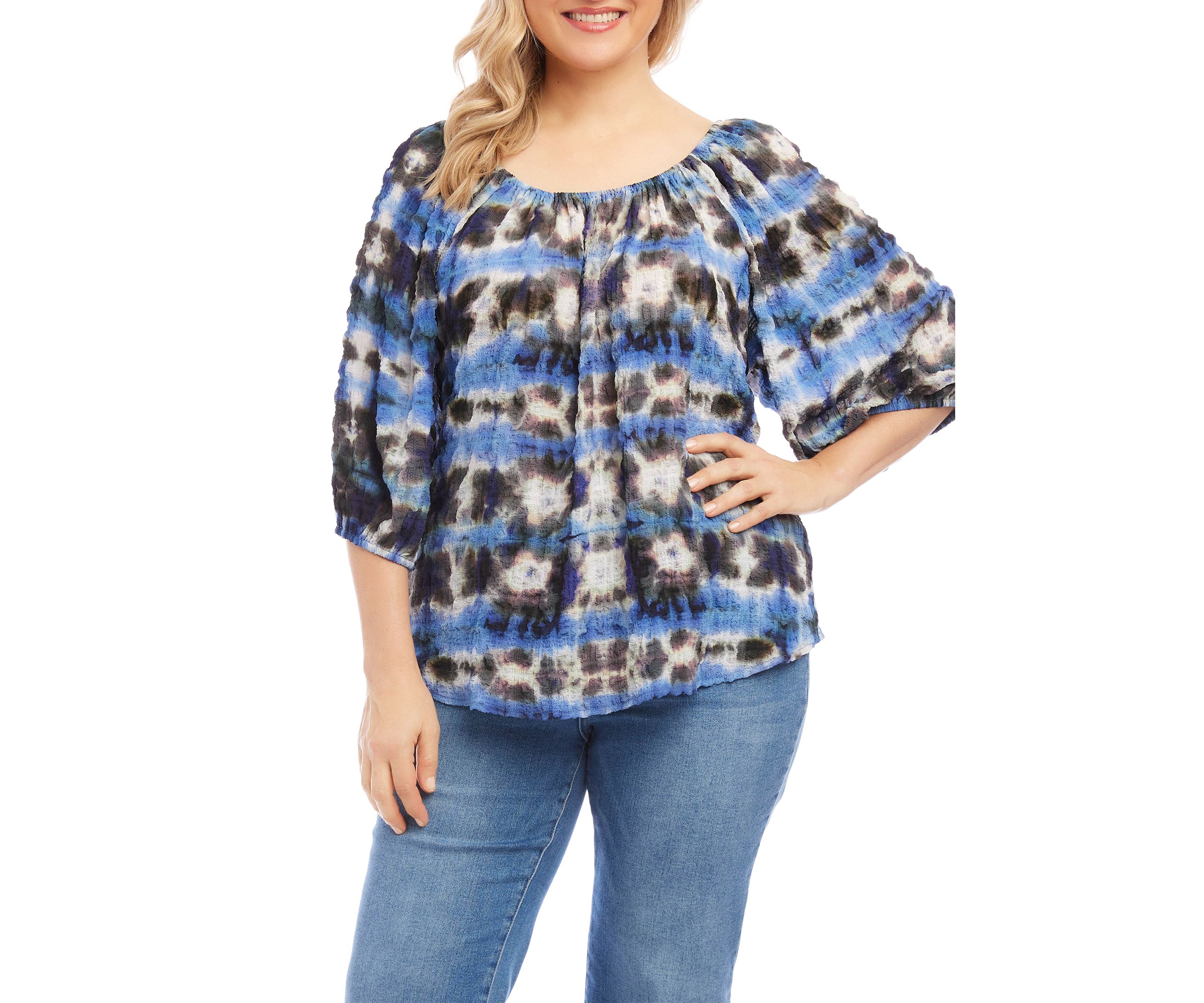 Plus Size Peasant Top