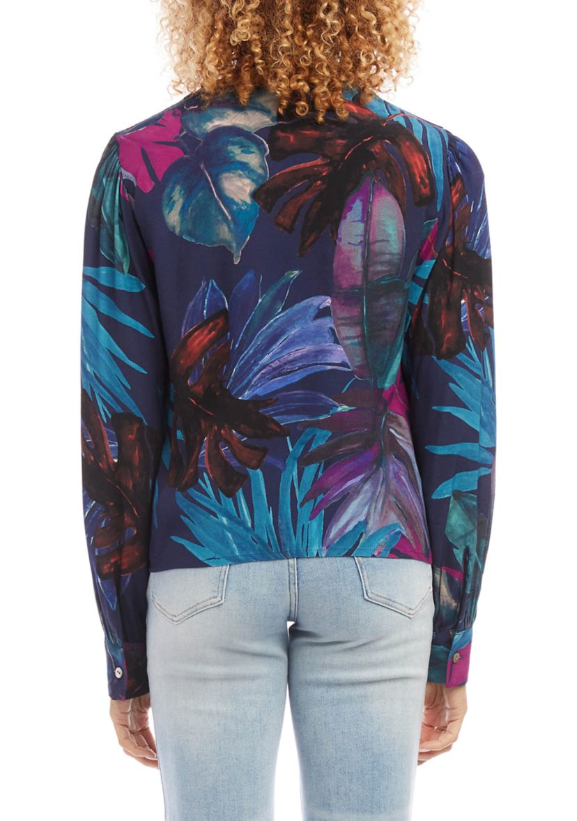 Petite Size Drape Front Top