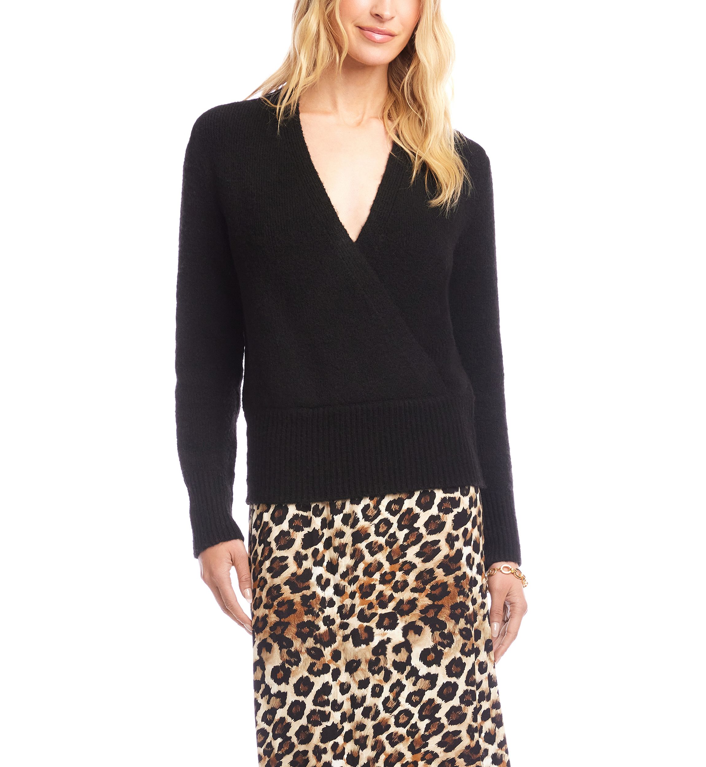 Womens Wrap Sweater