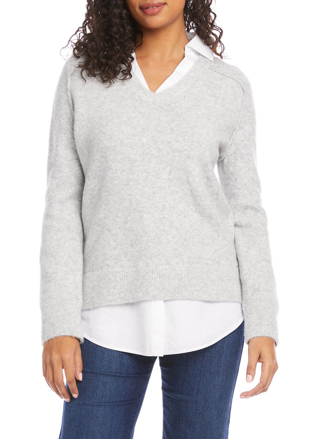 Womens Layered Sweater 