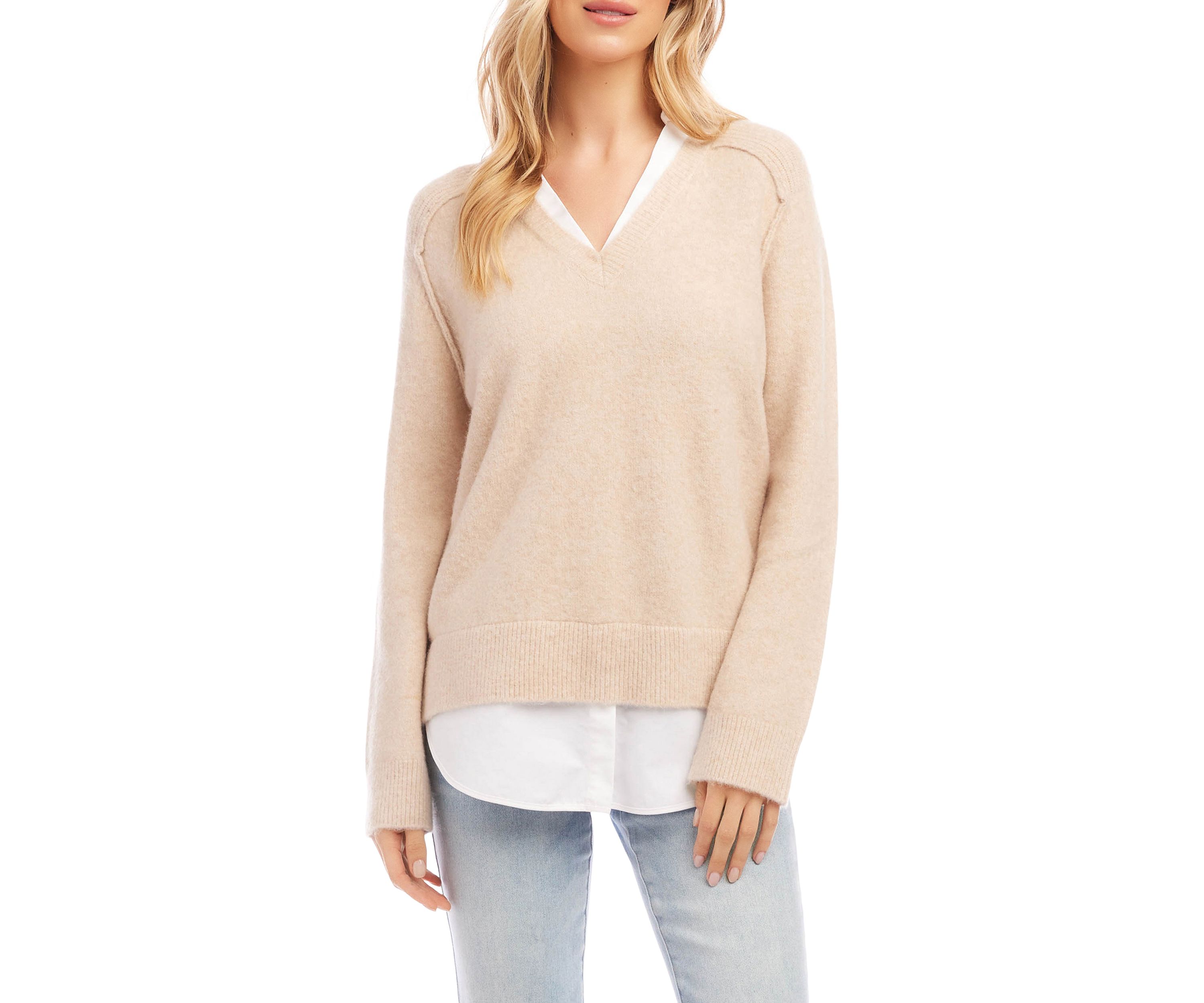 Petite Size Layered Sweater