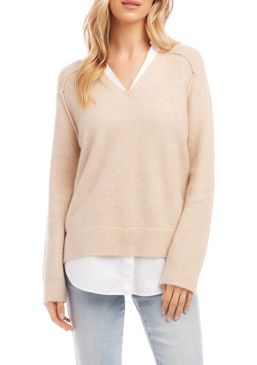 Petite Size Layered Sweater