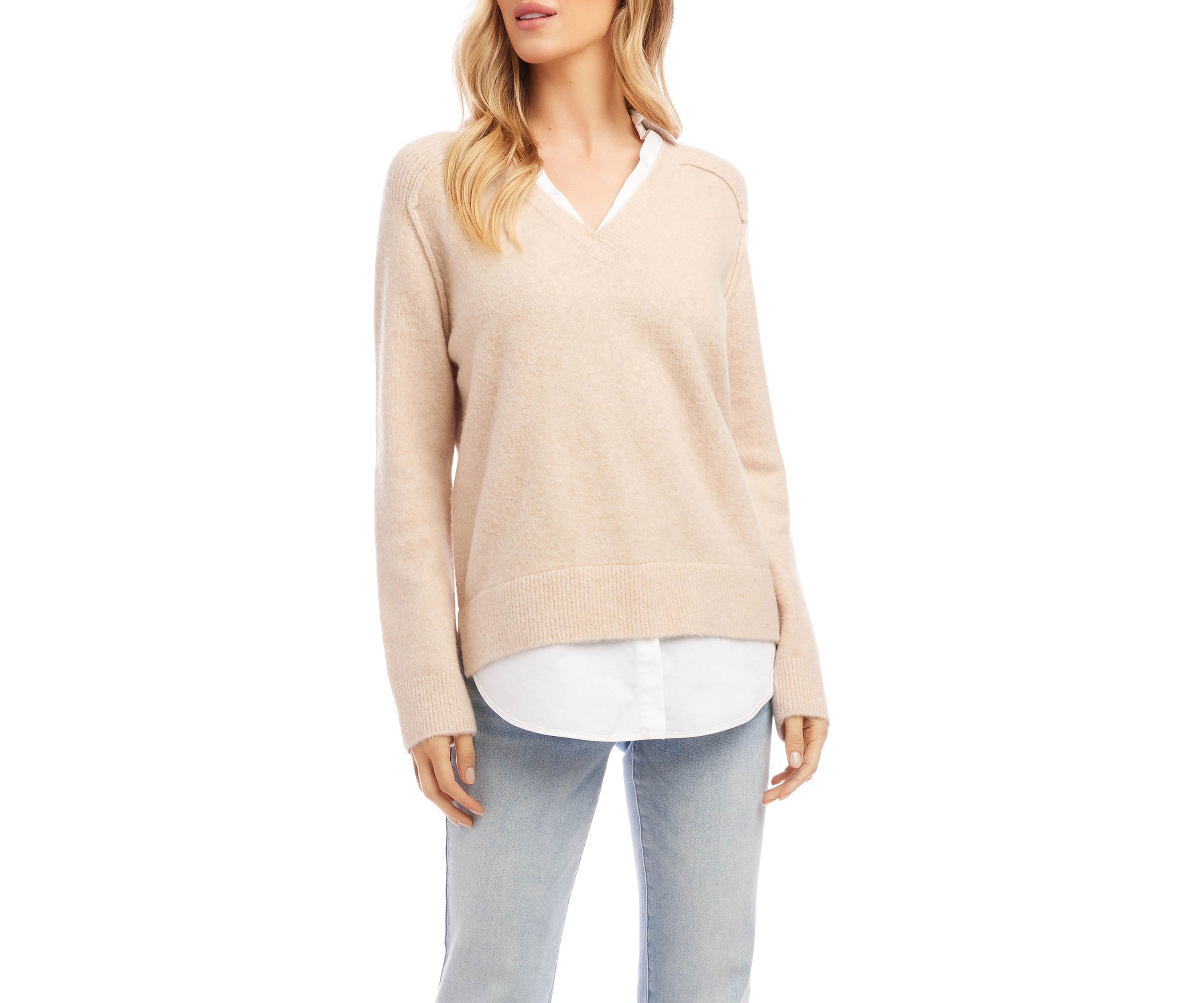 Petite Size Layered Sweater