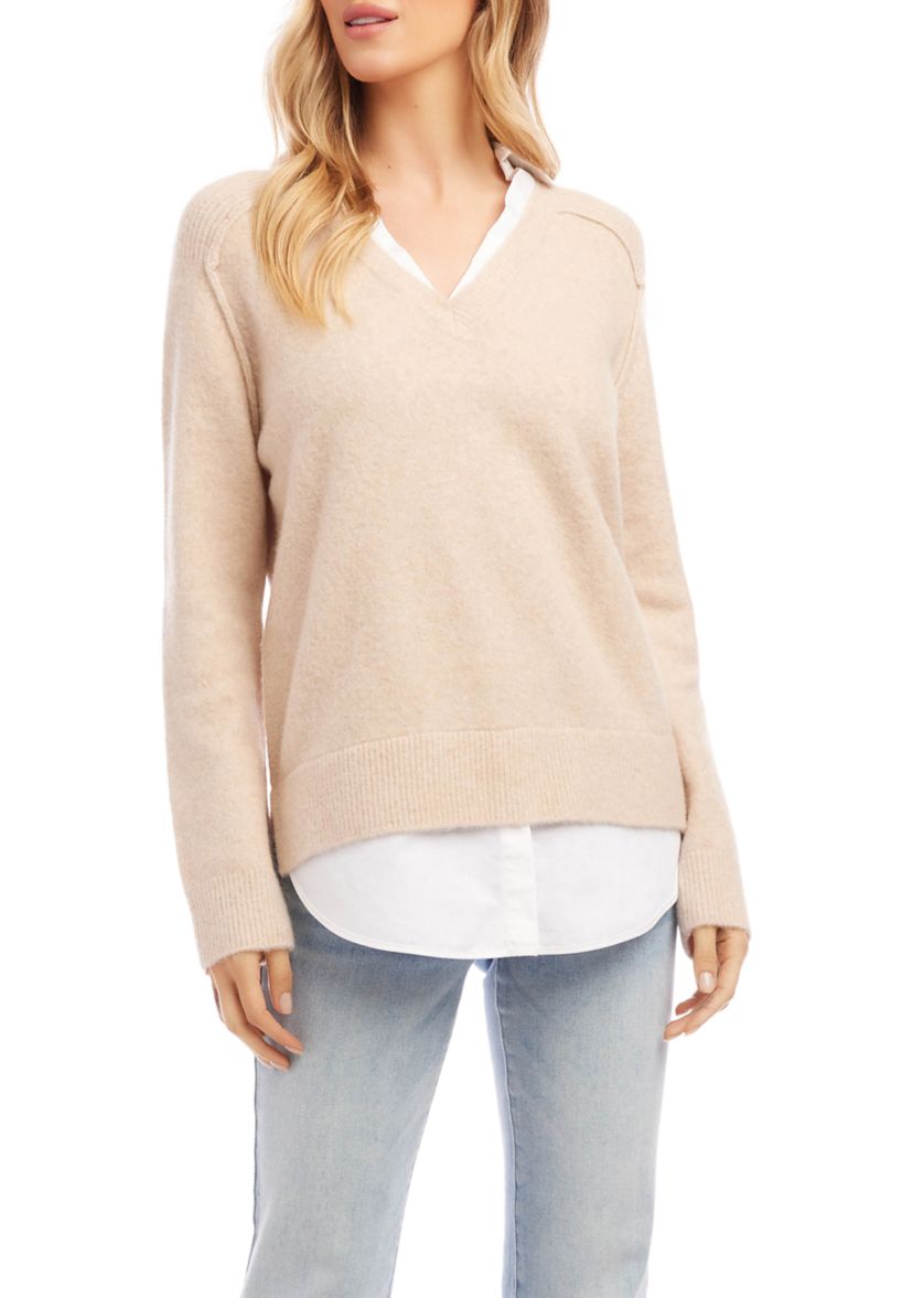 Petite Size Layered Sweater