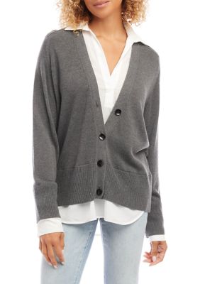 Women's Layered Sweater Cardigan