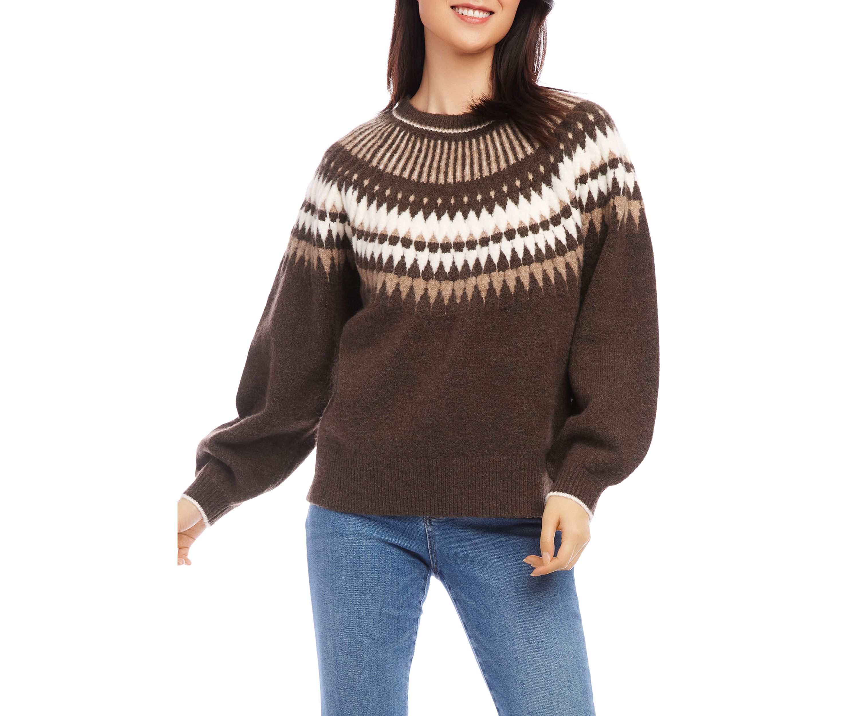Womens Jacquard Sweater