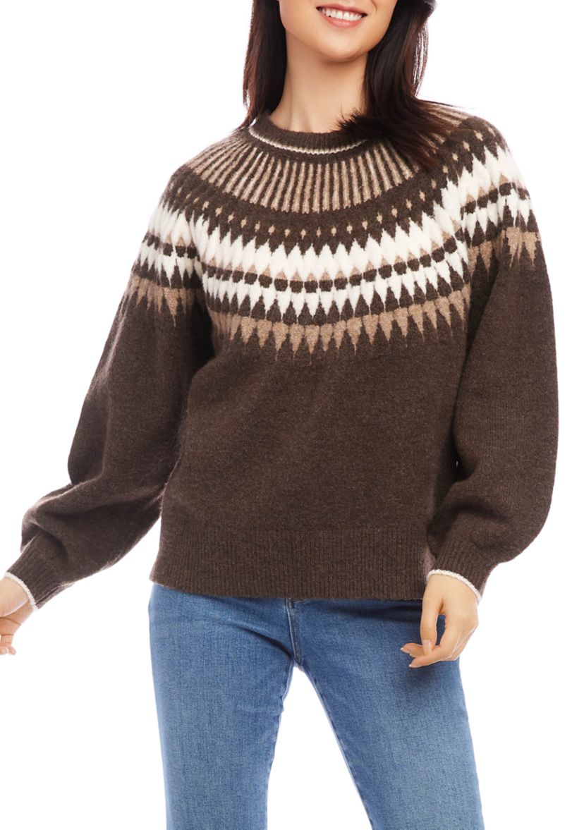 Womens Jacquard Sweater