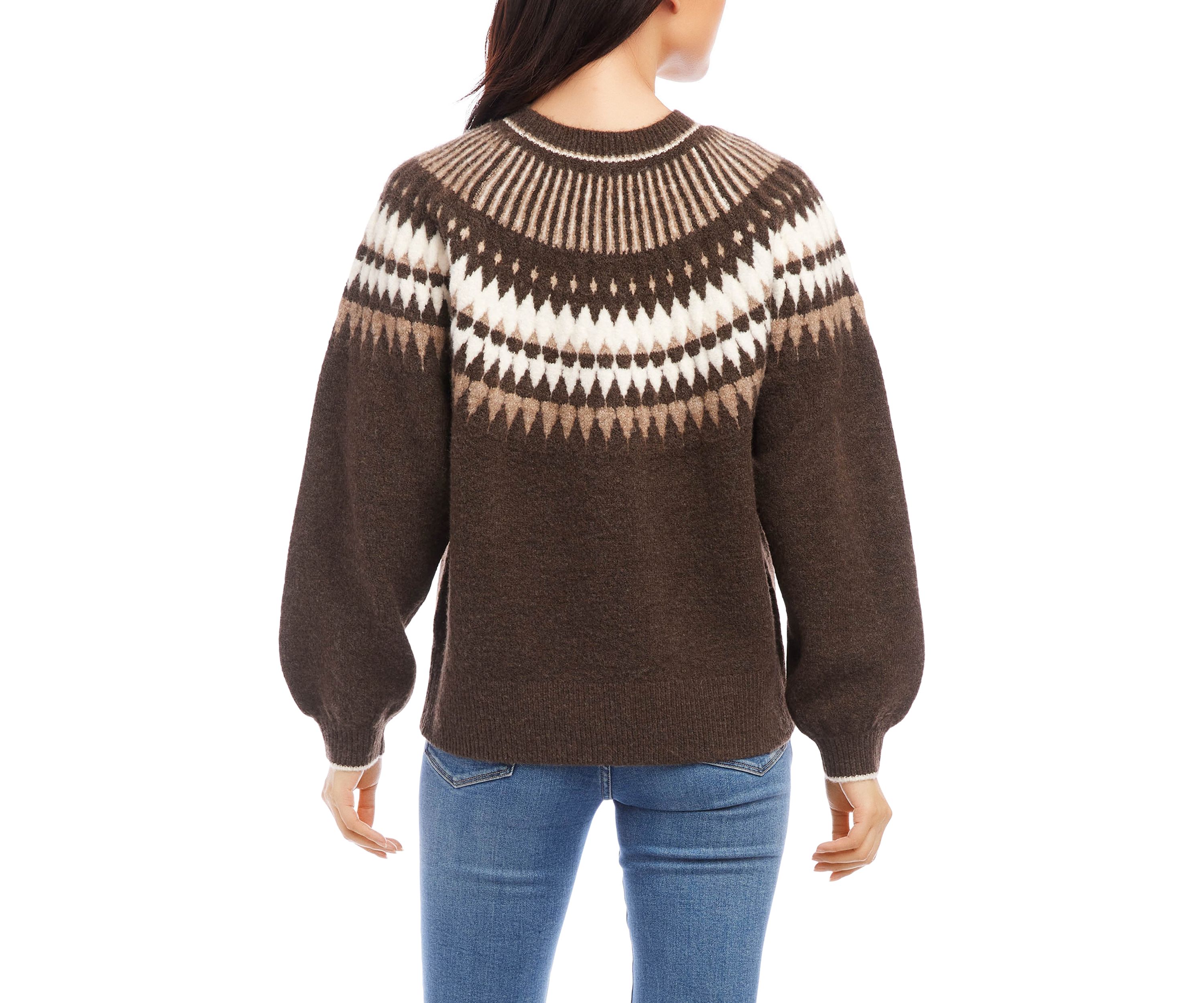 Womens Jacquard Sweater