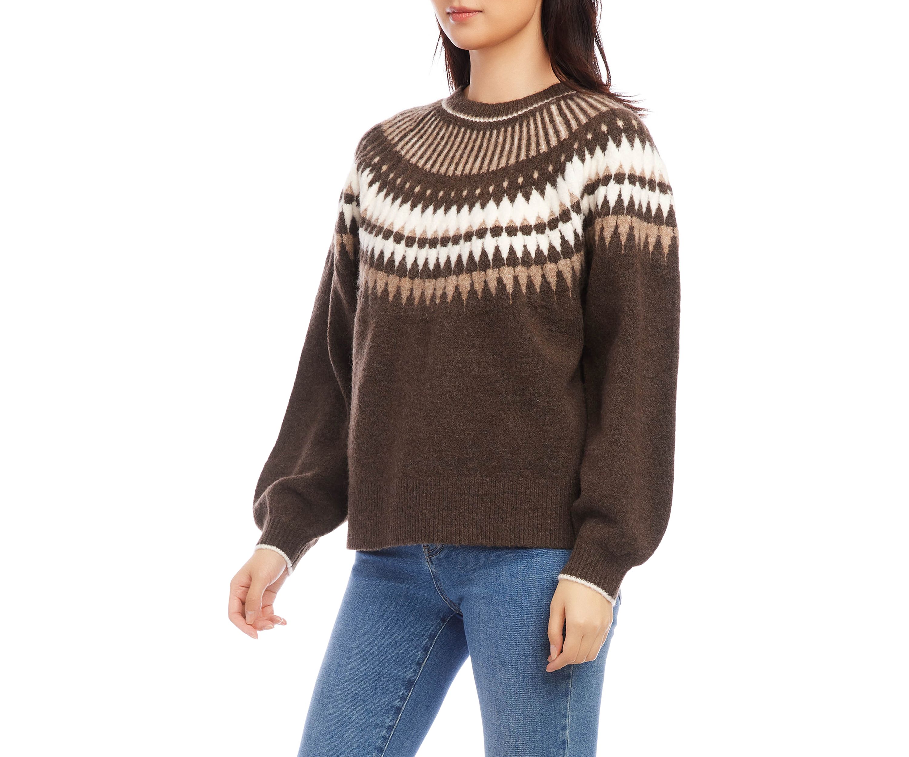 Womens Jacquard Sweater