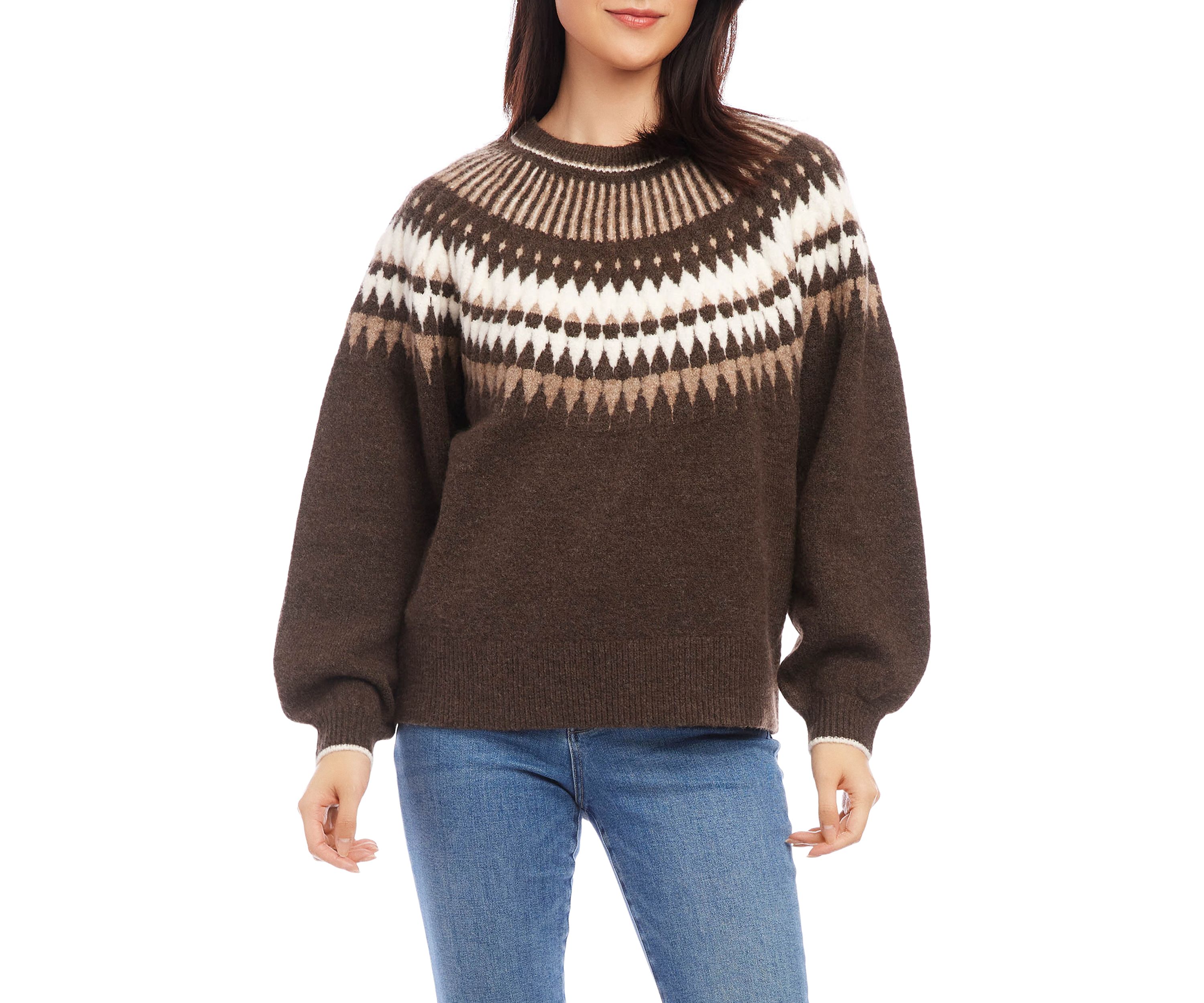 Womens Jacquard Sweater
