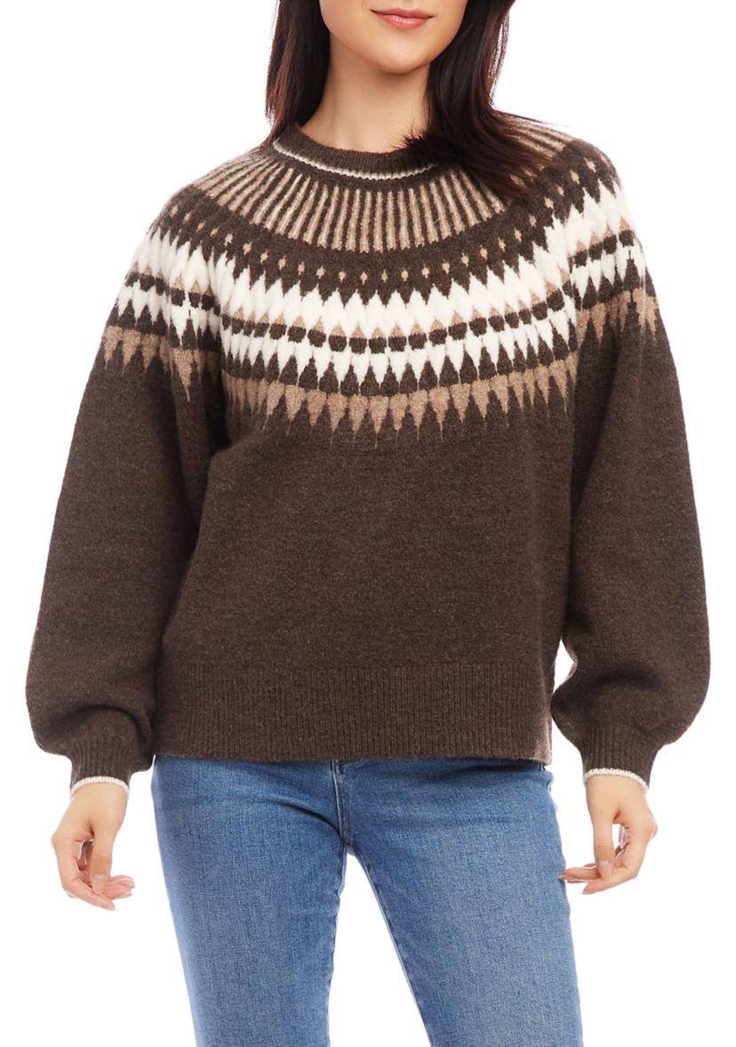 Womens Jacquard Sweater