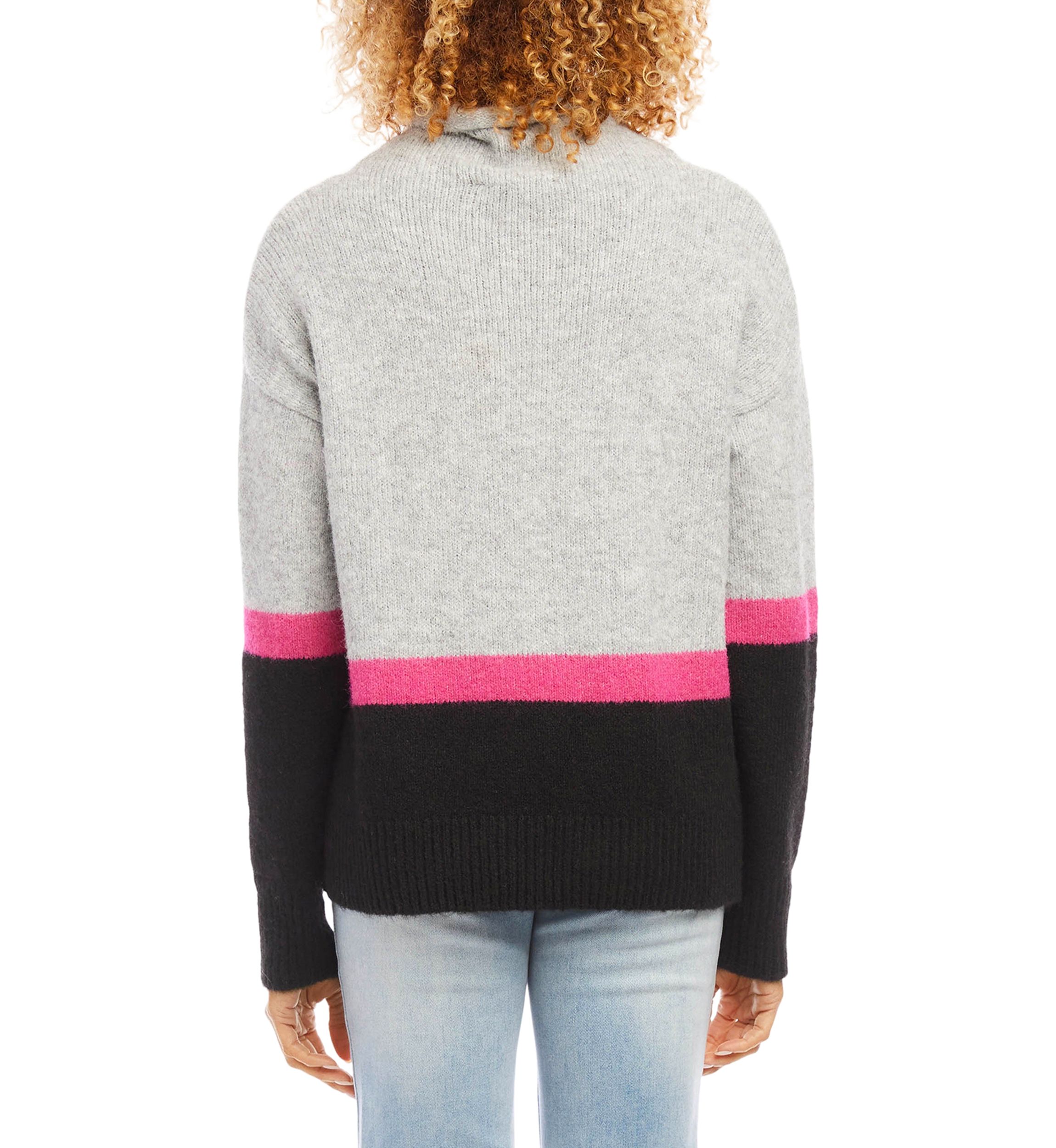 Womens Color Block Sweater