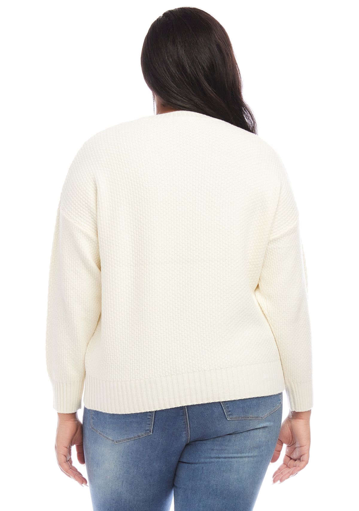 Plus Size Cable Knit Sweater