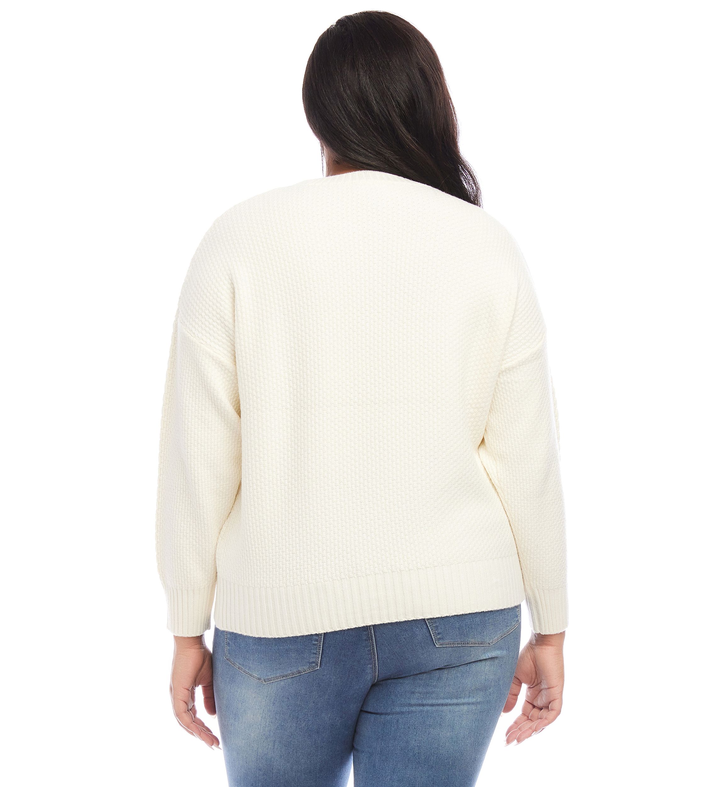Plus Size Cable Knit Sweater