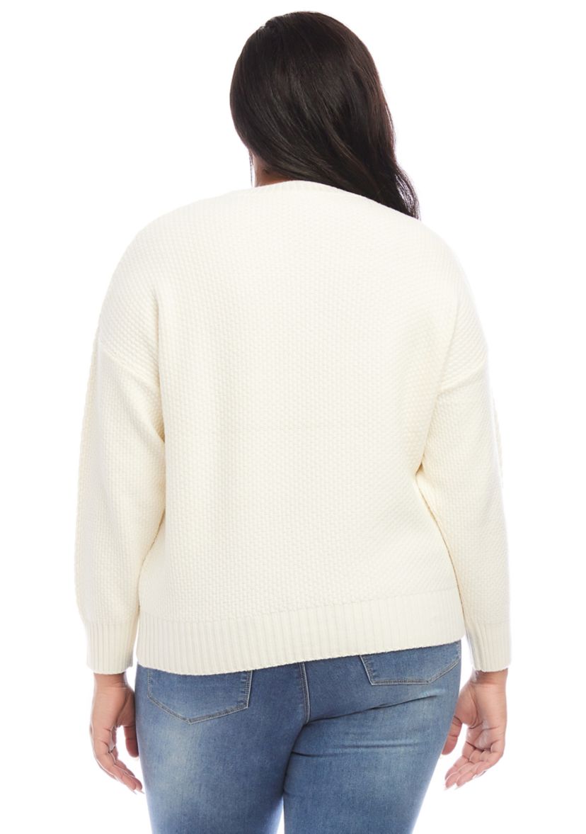 Plus Size Cable Knit Sweater