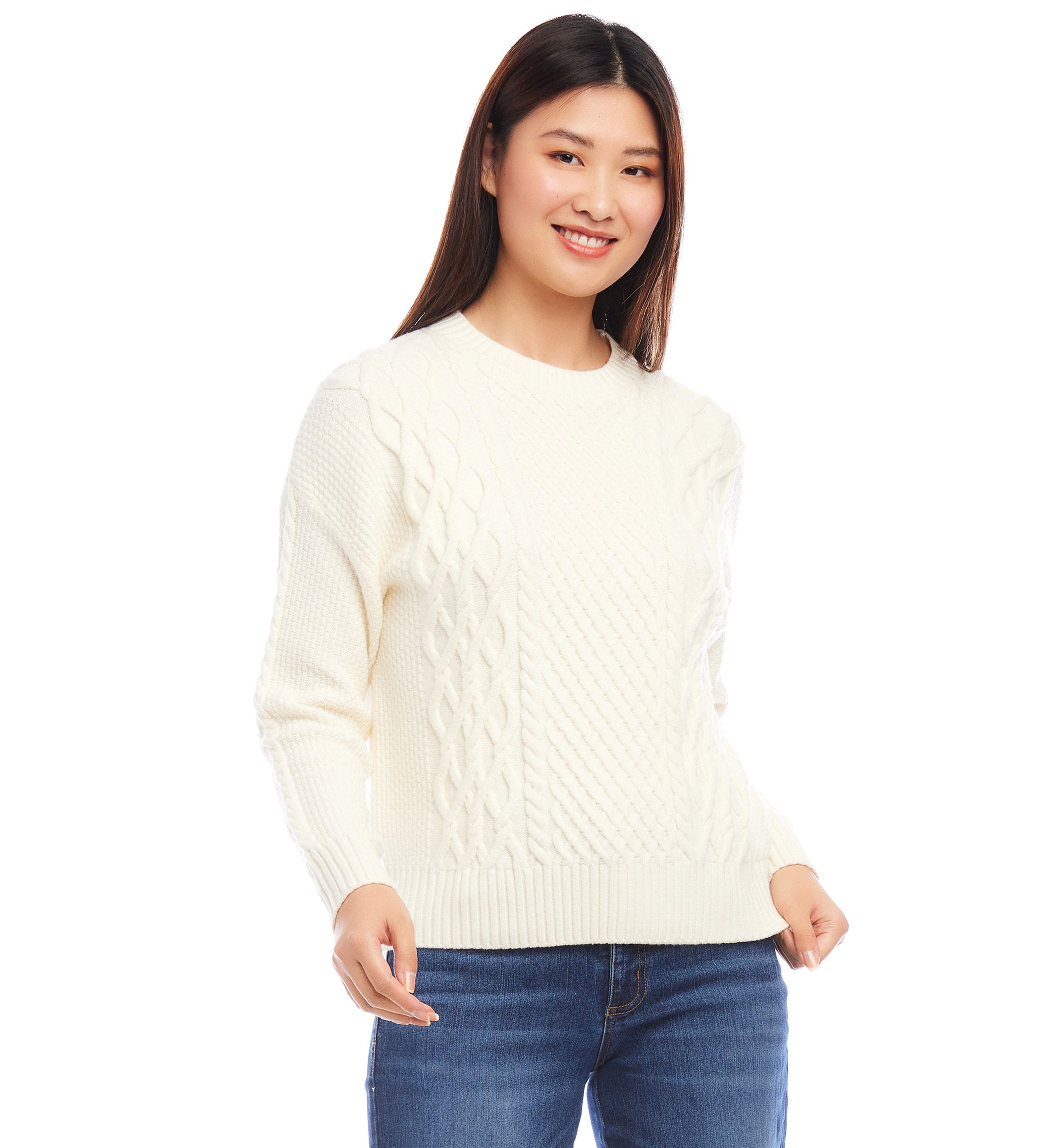 Womens Cable Knit Sweater