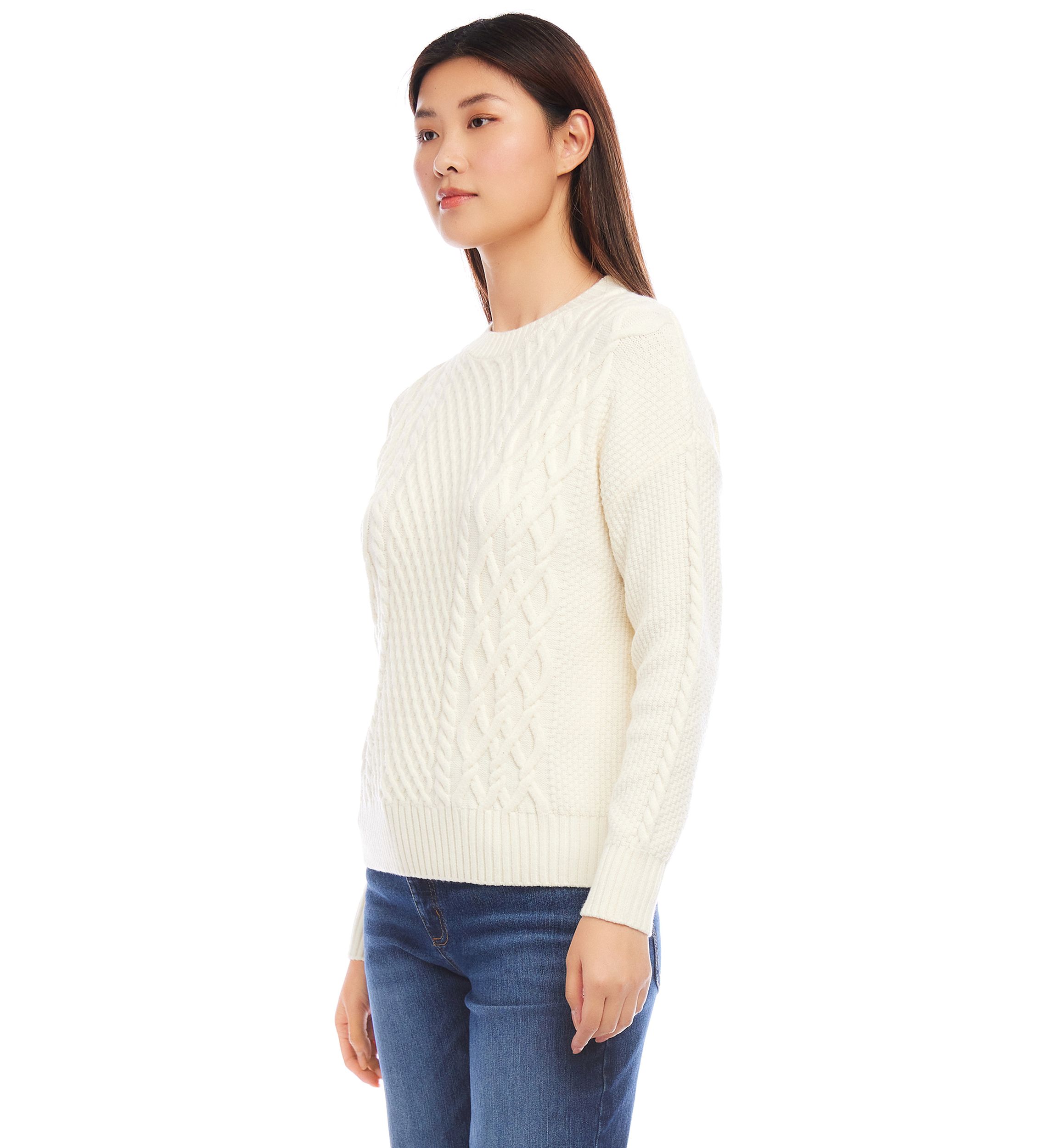 Womens Cable Knit Sweater