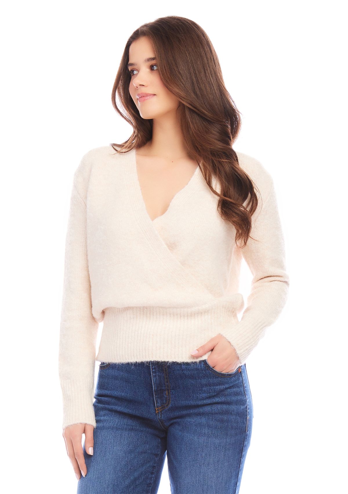 Womens Wrap Sweater