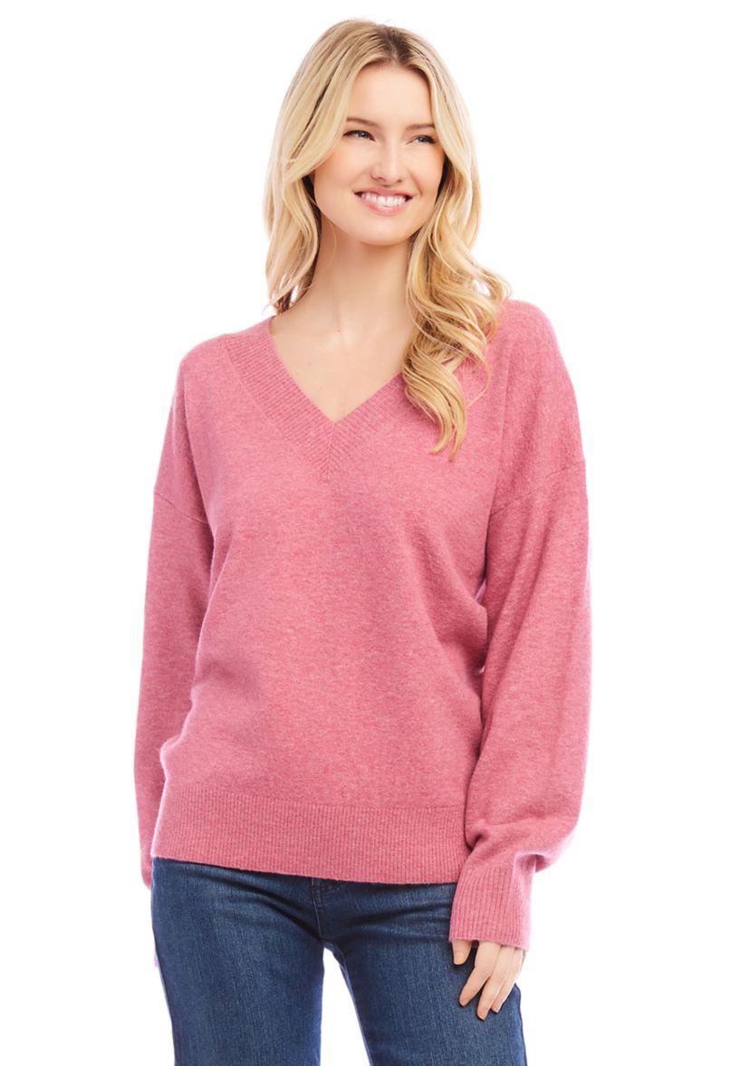 Womens Oversized V-Neck Sweater