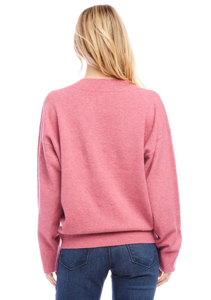 Womens Oversized V-Neck Sweater
