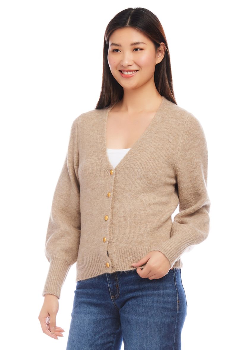 Petite Size Button Up Cardigan