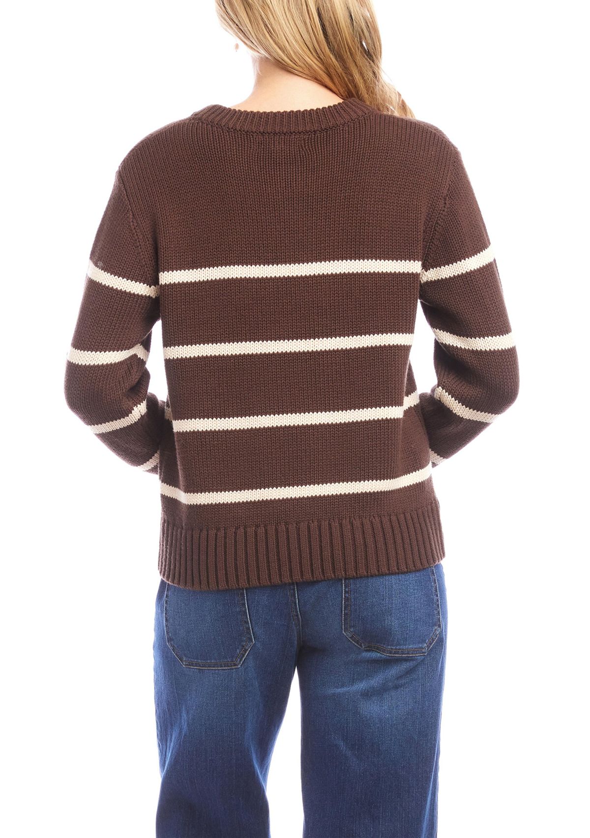 Stripe Crew Neck Sweater