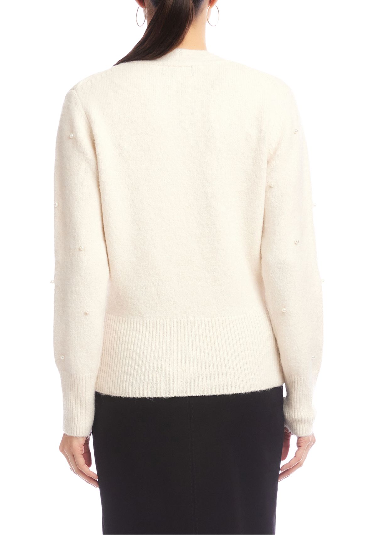 Petite Pearl Wrap Sweater 