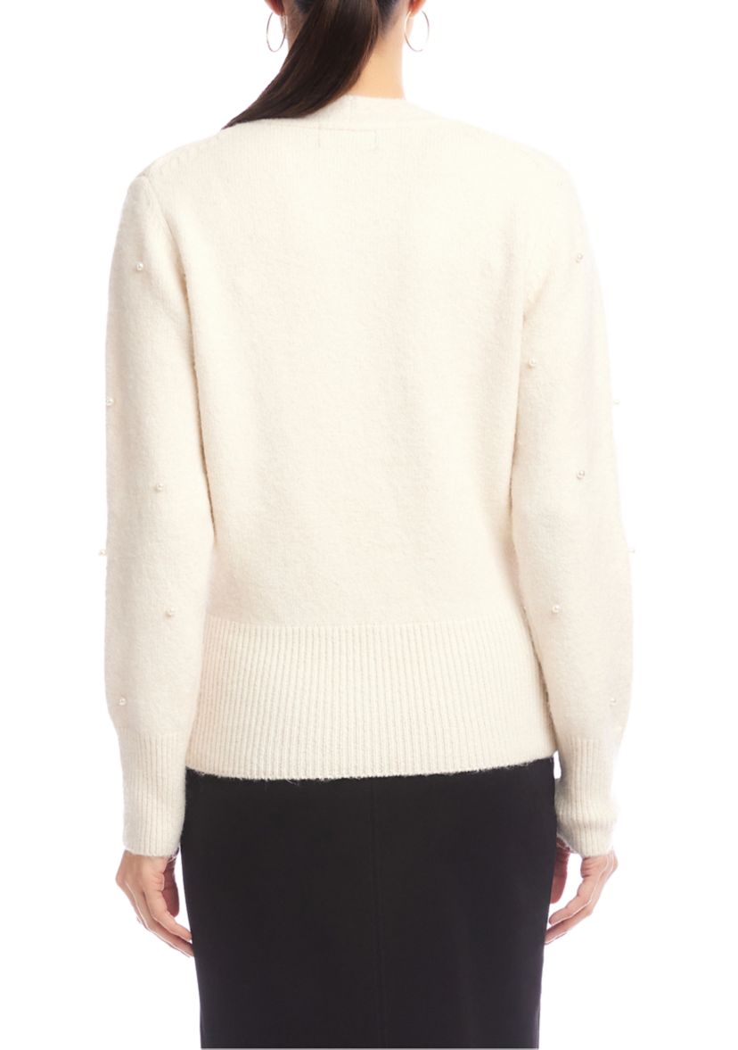 Petite Pearl Wrap Sweater 