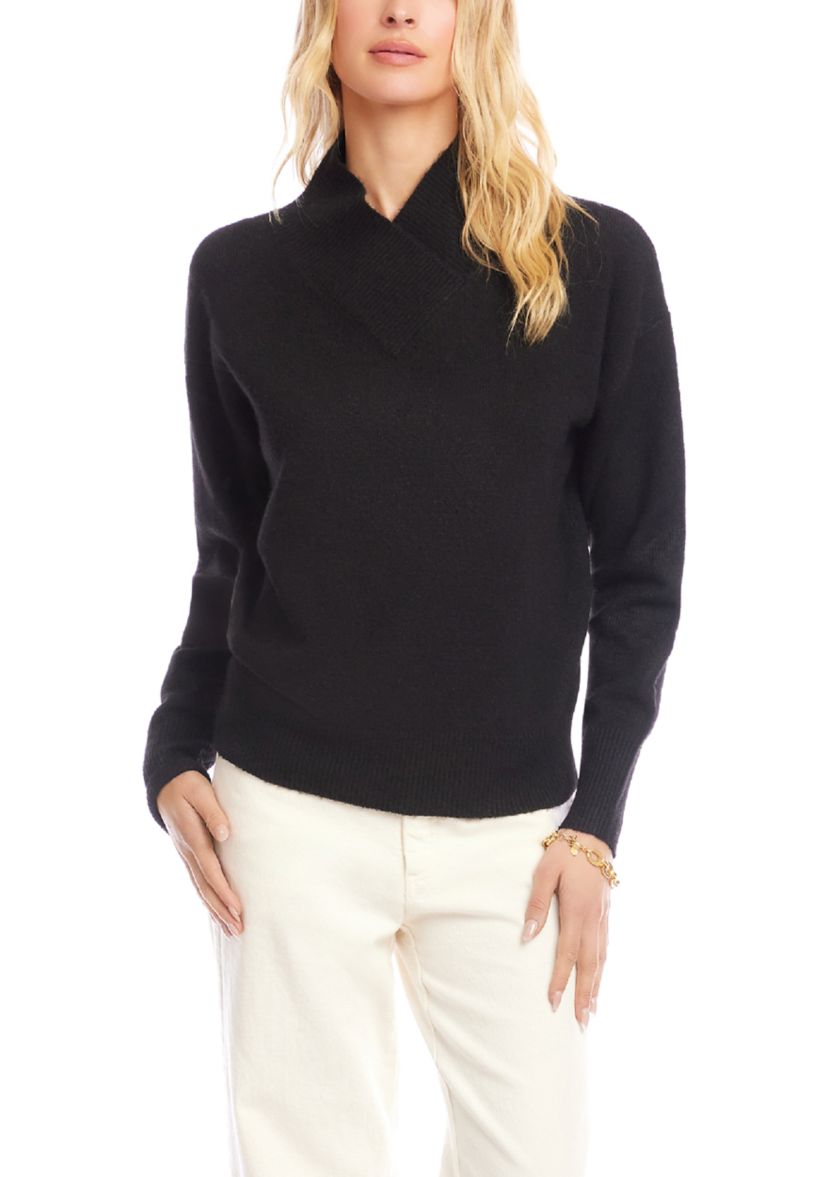 Petite Gift Shawl Collar Sweater 