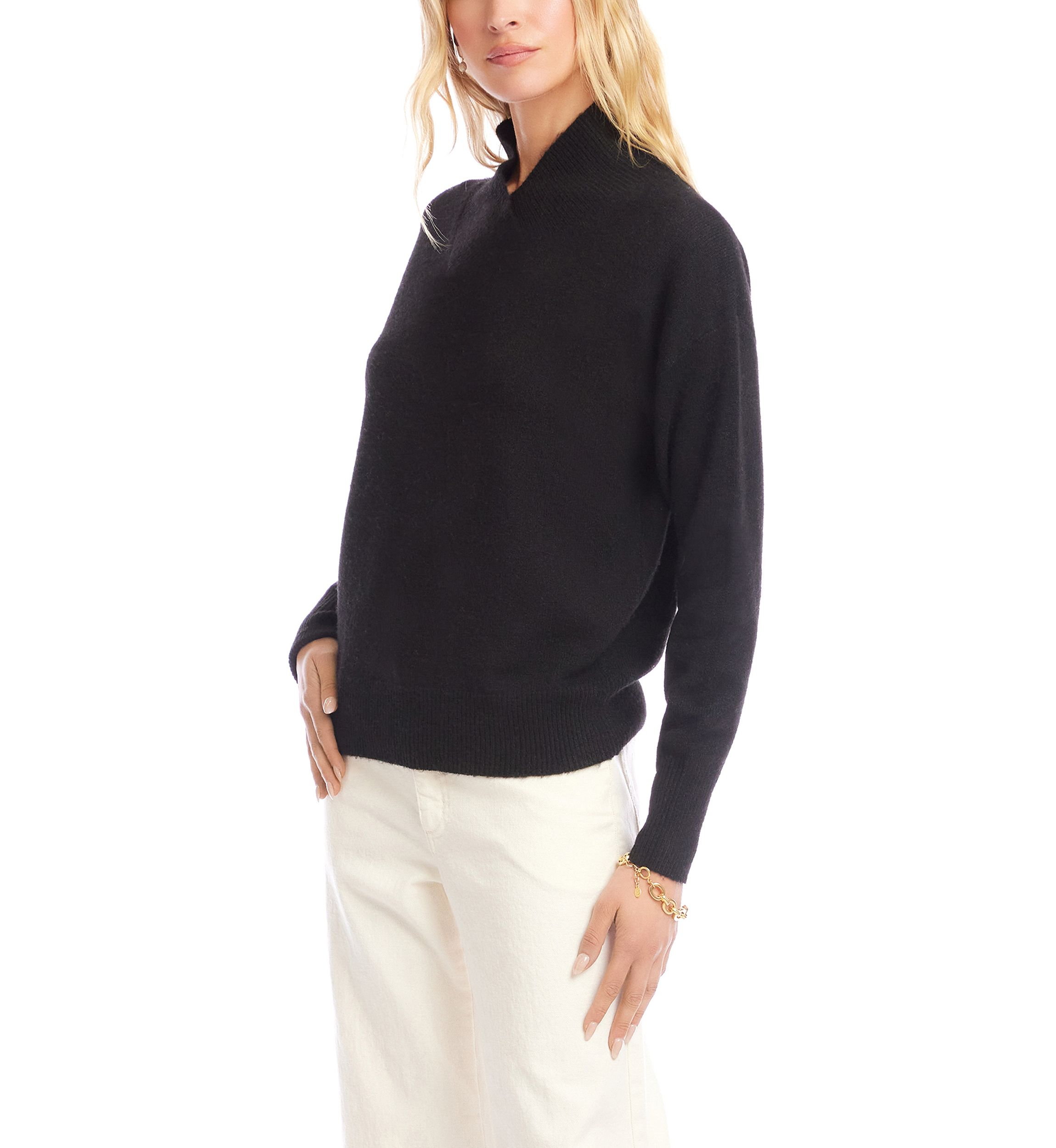 Petite Gift Shawl Collar Sweater 