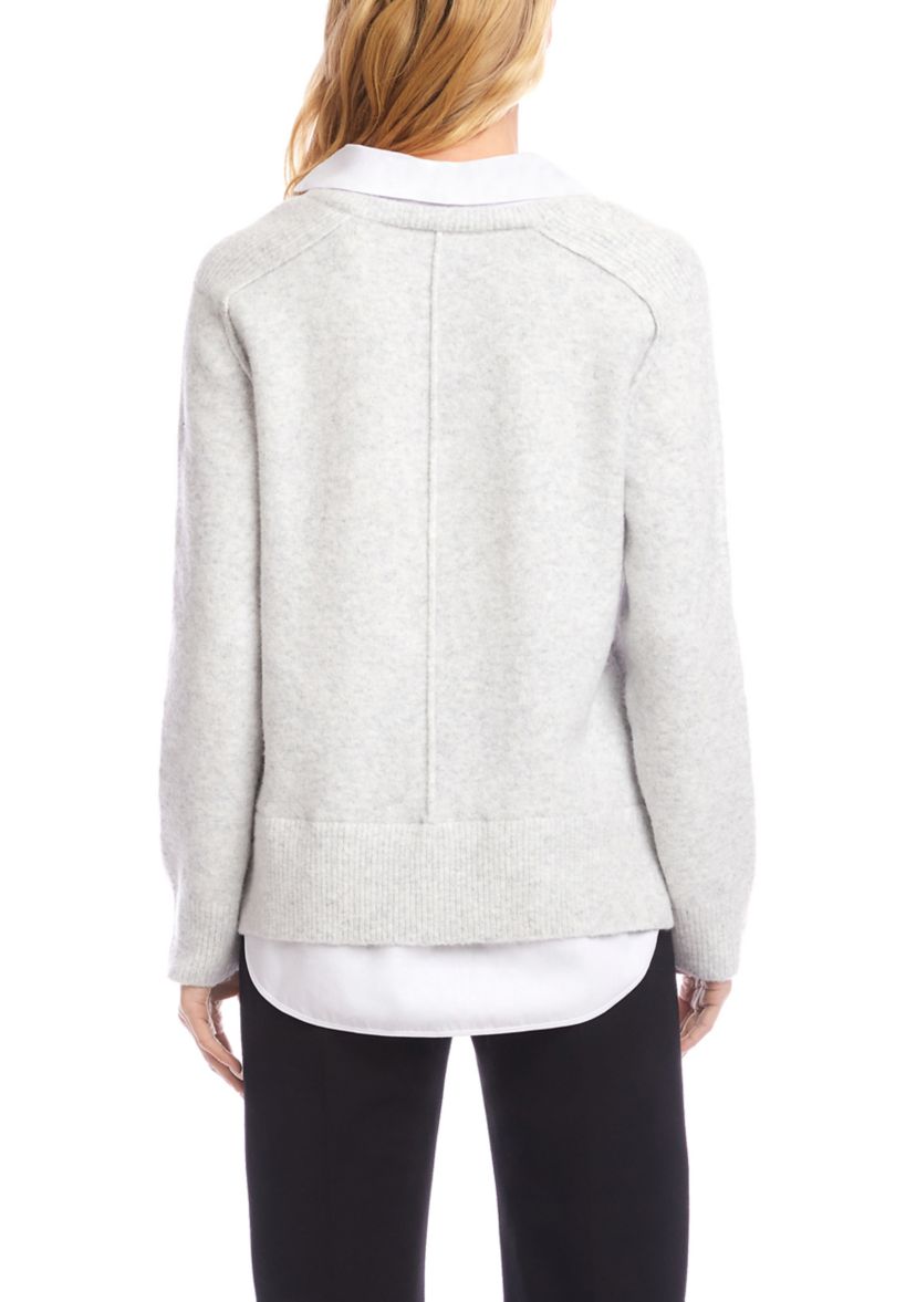 Petite Gift Layered Sweater 