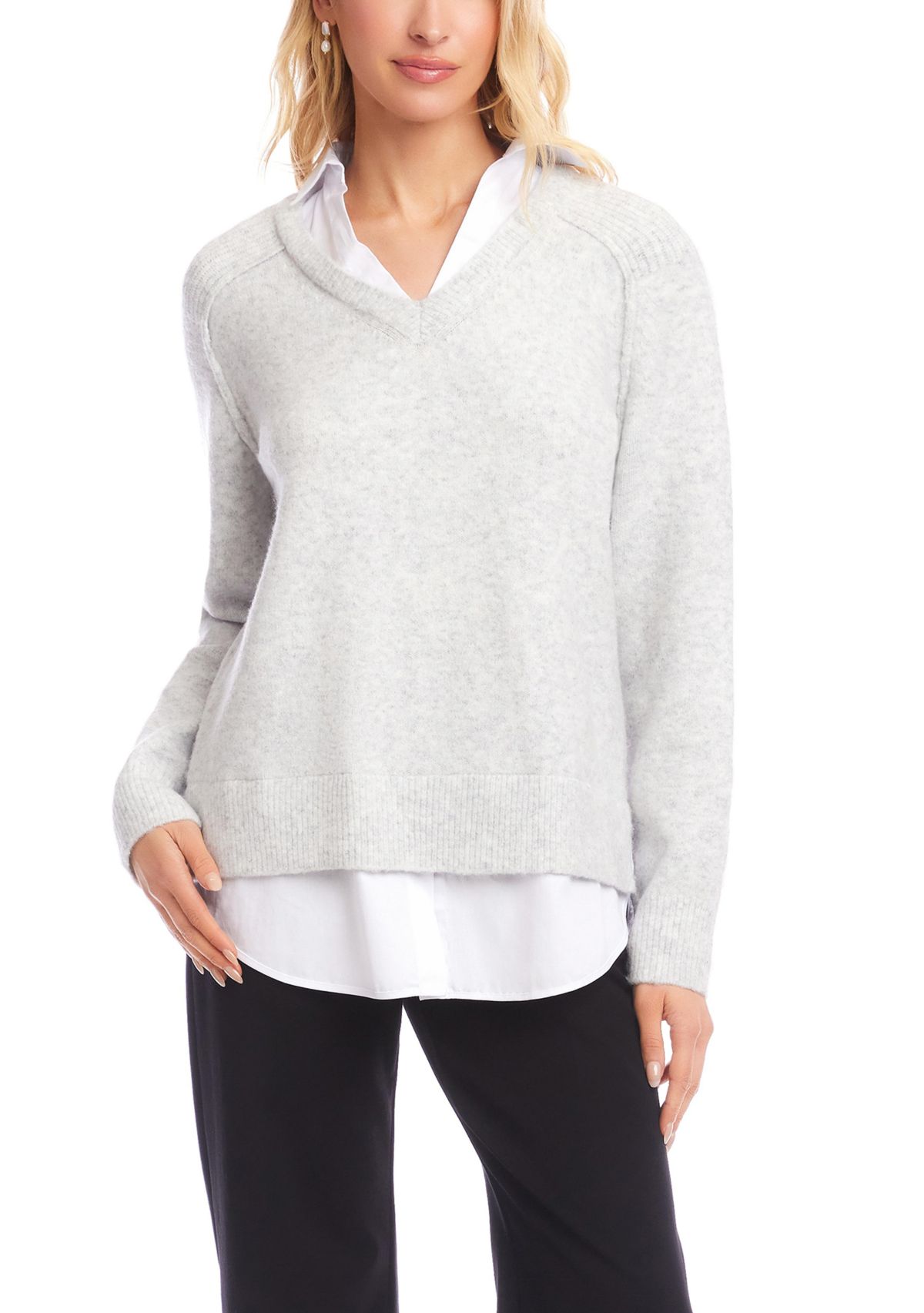 Womens Layered Sweater